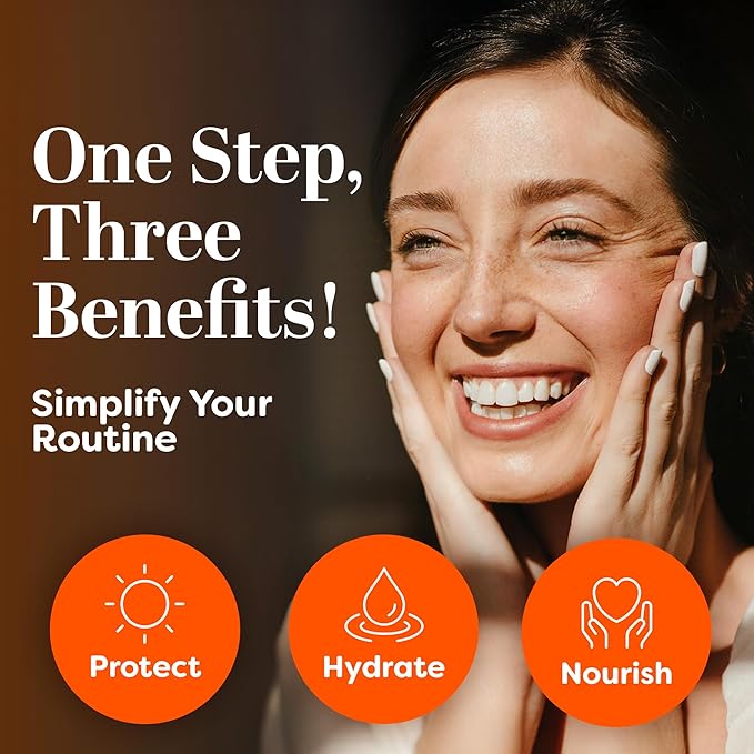 TruSkin Sunscreen Serum for Face – SPF 30 Universal Tinted Mineral Sunscreen Face Serum – Lightweight Transparent Finish – Zinc Oxide, Vitamin C, Hyaluronic Acid, Ceramides, All Skin Types, 1 fl oz-GlimoraGlow