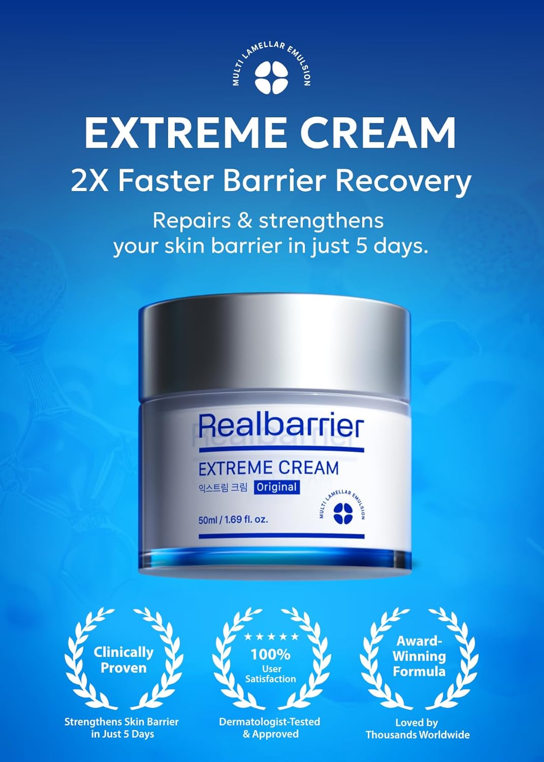 Real Barrier | Extreme Cream | Korean Moisturizer Face Cream, Korean Skin Care | Rich Face Lotion for Sensitive Skin | Hydrating Face Moisturizer with Hyaluronic Acid and Ceramides | 1.69 fl oz (50ml)-GlimoraGlow