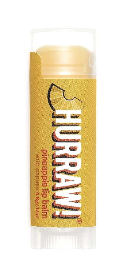Hurraw! Pineapple Lip Balm: Organic, Certified Vegan, Cruelty and Gluten Free. Non-GMO, 100% Natural Ingredients. Bee, Shea, Soy and Palm Free. Made in USA-GlimoraGlow