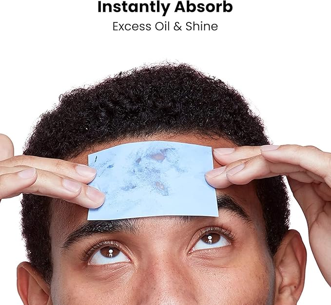 ROSELYNBOUTIQUE Oil Blotting Sheets for Face - 200 Organic Premium Flexible Silky Blotting Sheets Instant Oil-Absorbing Remove Excess Oil & Shine Oil Control Films-GlimoraGlow