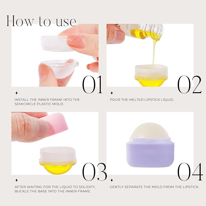 0.25 oz（7g） Empty Lip Balm Square Containers Tubes Lipstick 12 Pieces for Make Natural Lip Balm Lip Care - DIY & BPA FREE (Purple)-GlimoraGlow