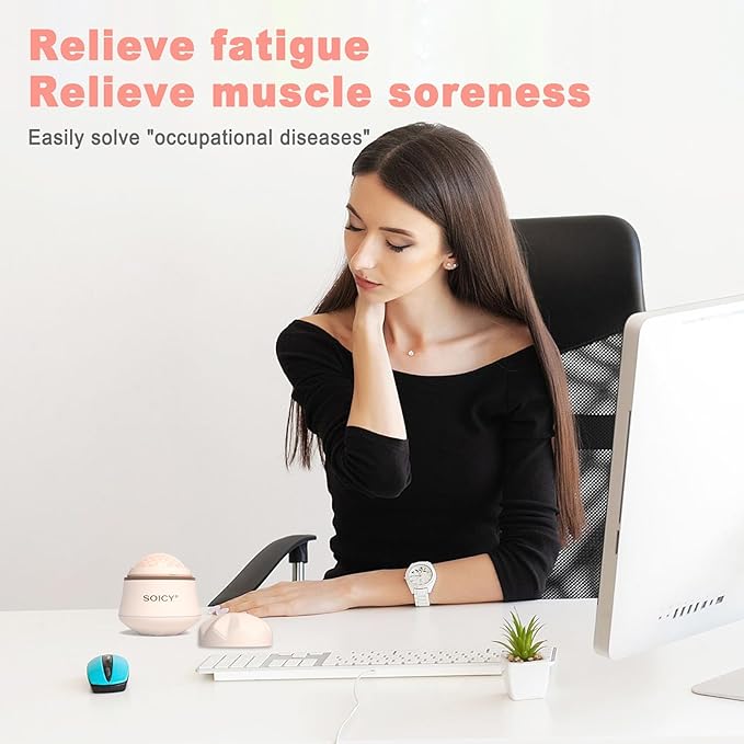 Leeshine Ice Roller Ball for Face and Eyes - Facial Skin Care Tools with a Large Roller and Carry Case Self Care Gift.Men Women (S50-Pink)-GlimoraGlow