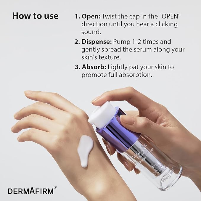 DERMAFIRM Bakuchiol Retinol Serum for Glass Skin with Niacinamide & Peptides | Daily Korean Skin Care for Sensitive Skin | Soothing Repair Toning Serum R4 for Glass Skin-GlimoraGlow