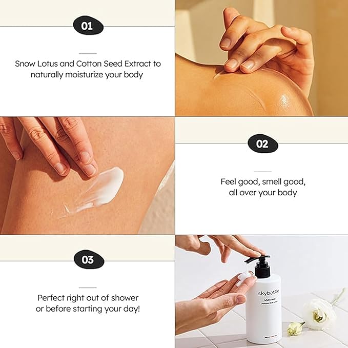 skybottle Perfumed Body Lotion with Pump, Fast Absorbing, Korean Skin Care, Grapefruit Citrus Scented Lotion for Women & Men, 10.1 Fl. Oz-GlimoraGlow