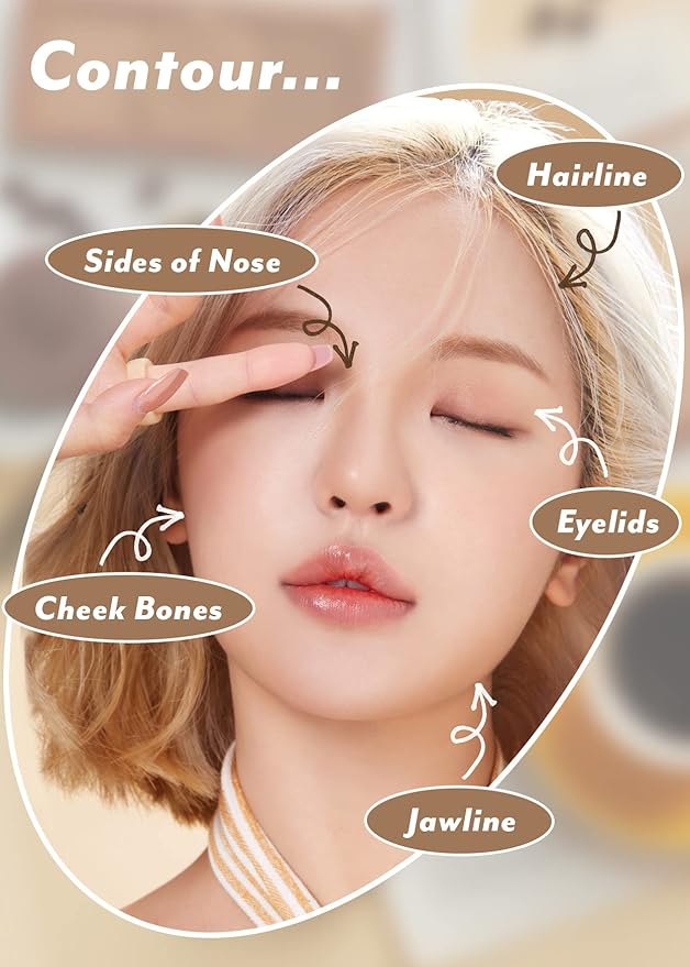 I'm Meme Palette - Afternoon Tea Contour | Roasting Coffee, Bronzer Palette for Face & Cheeks, Matte Powder Bronzer, Natural Makeup, Buildable Coverage, Light to Medium, For Warm Tone Skin, 0.4 Oz-GlimoraGlow