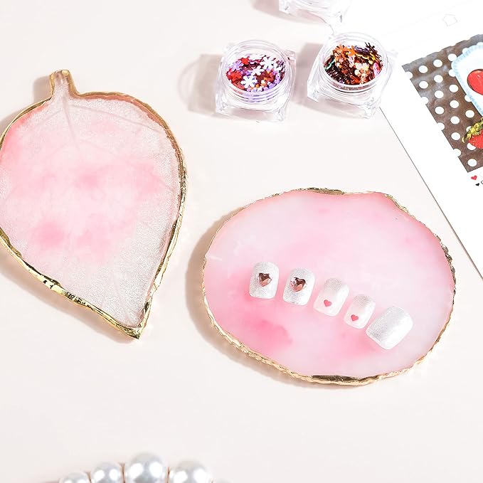 1 Piece Nail Art Palette Nail Polish Palette Mixing Palette Makeup Plate Nail Plates for Nail Art Nail Tip Holder Nail Art Display-GlimoraGlow