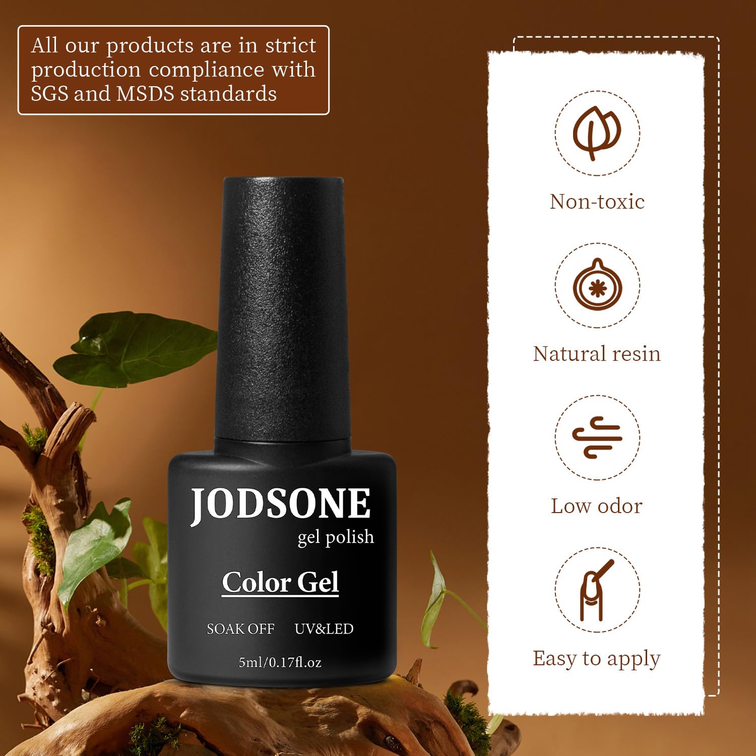 JODSONE 100 PCS (5 ml each) Gel Nail Polish Kit No Wipe Soak off Base Coat and Matte Glossy Top Coat Gel Polish Collections Gifts for Manicure Lovers-GlimoraGlow