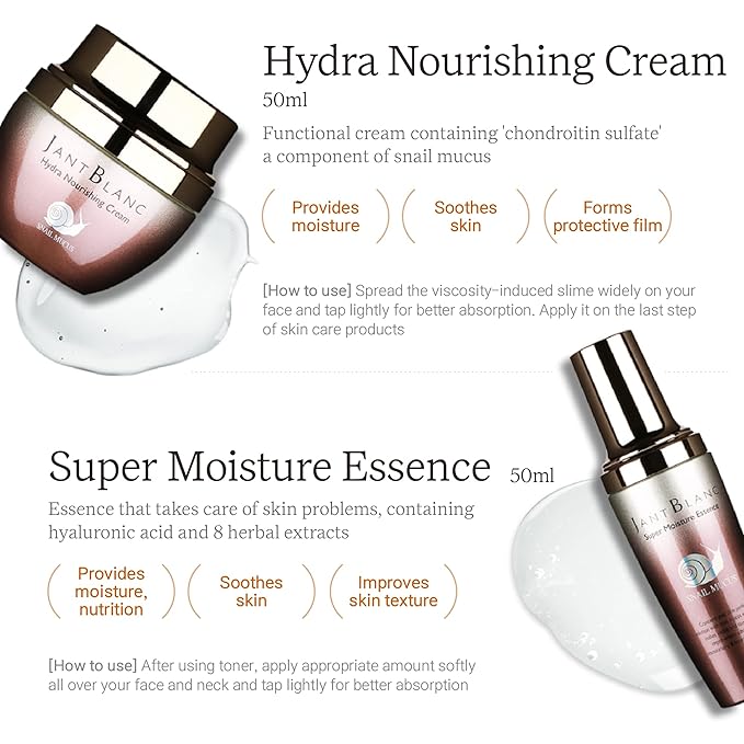 Jantblanc Snail -Mucus Skin Care Set (Skin Care 6 Set)-GlimoraGlow