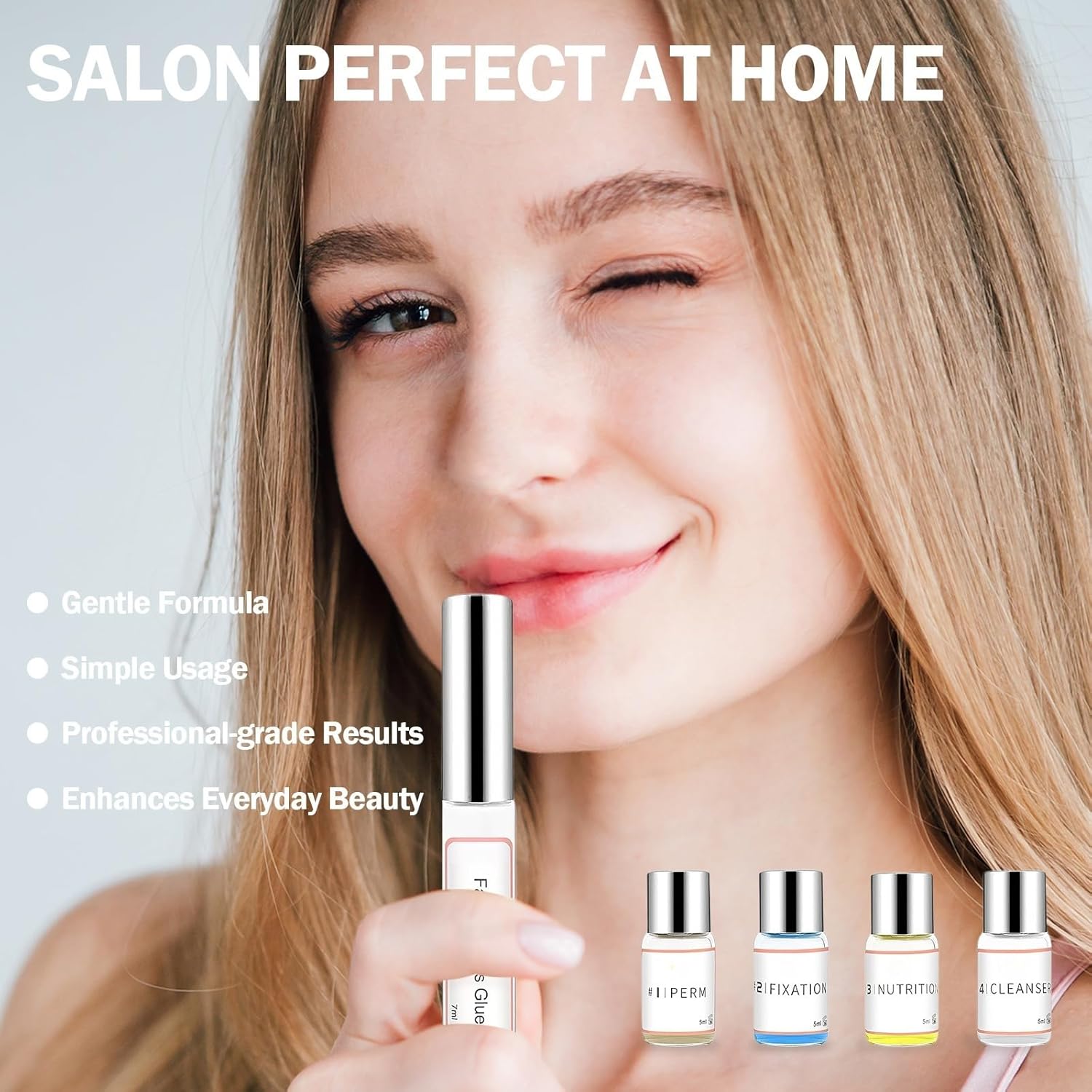 Professional Lash Lift Kit, Eyelash Perm Kit & EyeLash Extension Kit, Easy for Beginner DIY, Includes Lash Perm and Accessories, Suitable for Salon & Home Use-GlimoraGlow