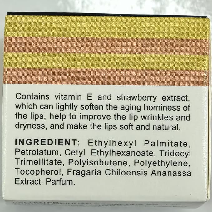 2 PCS Bee Lip Balm Lip Mask Honey Pot, Honey & Strawberry Lip Mask Propolis Moisturizing Lip Balm with Stick - Hydrating Prevention Dry and Cracked Lip Scrubs Exfoliato Lip Wrinkle Care-GlimoraGlow