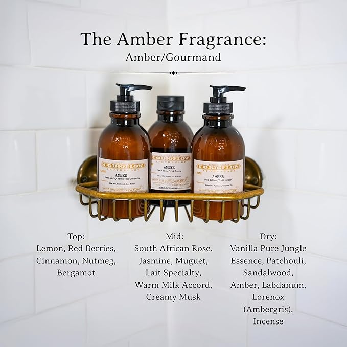 C.O. Bigelow Iconic Collection Amber Body Lotion, Scented Body Cream with Grapeseed Oil and Shea Butter, 10.5 fl oz-GlimoraGlow