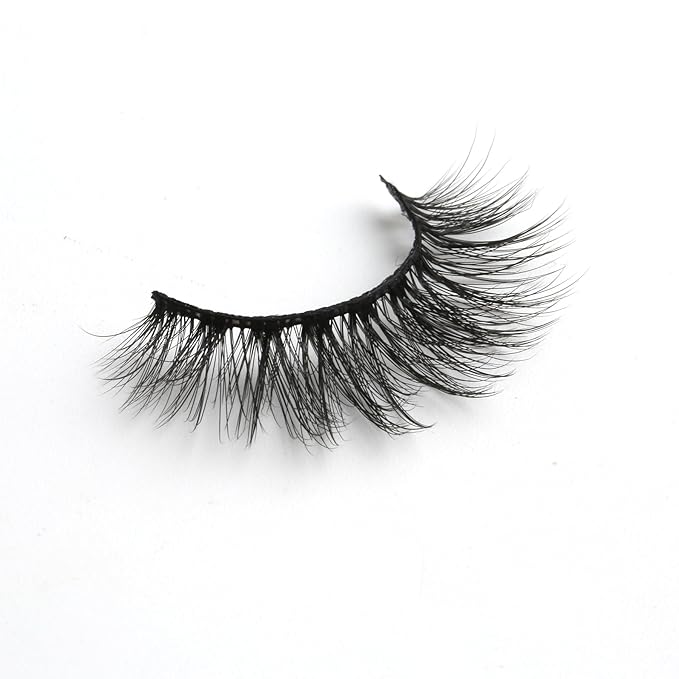 SUNWELL False Eyelashes 16mm Mink Lashes Faux Mink Lashes 8D Fluffy Strip Eye Lashes Wispy Soft Luxury Volume Fake Eyelashes 10 Pairs Pack-GlimoraGlow