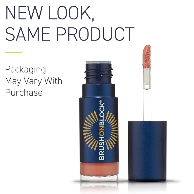 Brush On Block Sun Shine Protective Lip Oil SPF 30, Mineral Protection from UVA/UVB & Blue Light, Hydrating, Cruelty-Free, Gluten-Free, & Vegan, Coral-GlimoraGlow