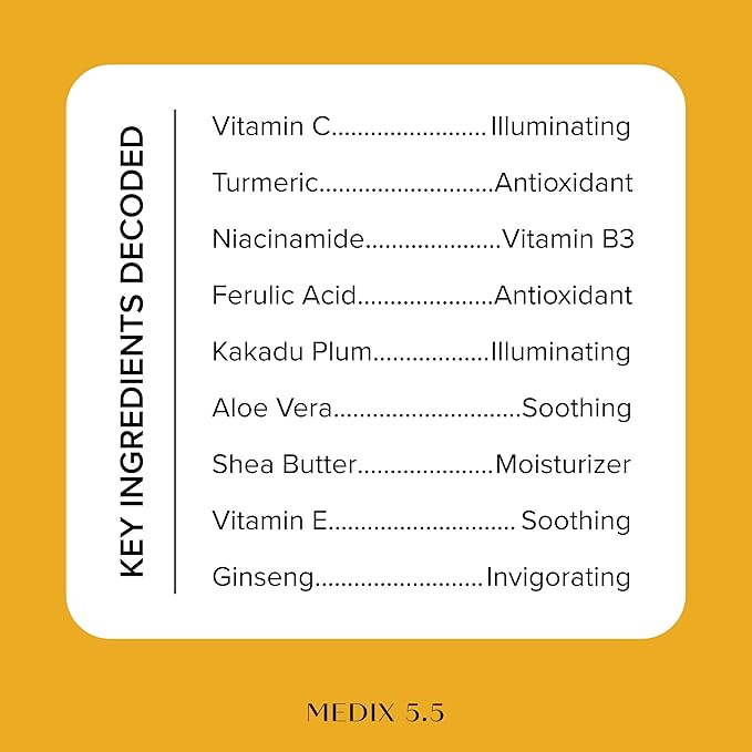 MEDIX 5.5 Vitamin C Cream Face Lotion & Body Lotion Moisturizer | Anti Aging Skin Care Firming & Brightening Cream Diminishes The Look Of Uneven Skin Tone, Age Spots, & Sun Damaged Dry Skin, 15 Fl Oz-GlimoraGlow