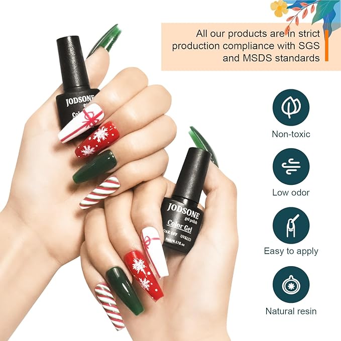 JODSONE 32 Colors Nail Polish Set With U V Light Manicure Nail Tools Nail Art Manicure Salon DIY at Home-GlimoraGlow