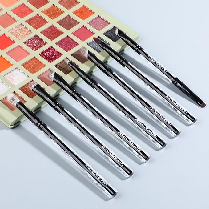 KENCOLOR Premium 13-Piece Makeup Brush Set with PU Travel Pouch – High-End Acrylic Handle, Soft Synthetic & Natural Bristles, Dense & Non-Absorbent, for Flawless Application-GlimoraGlow