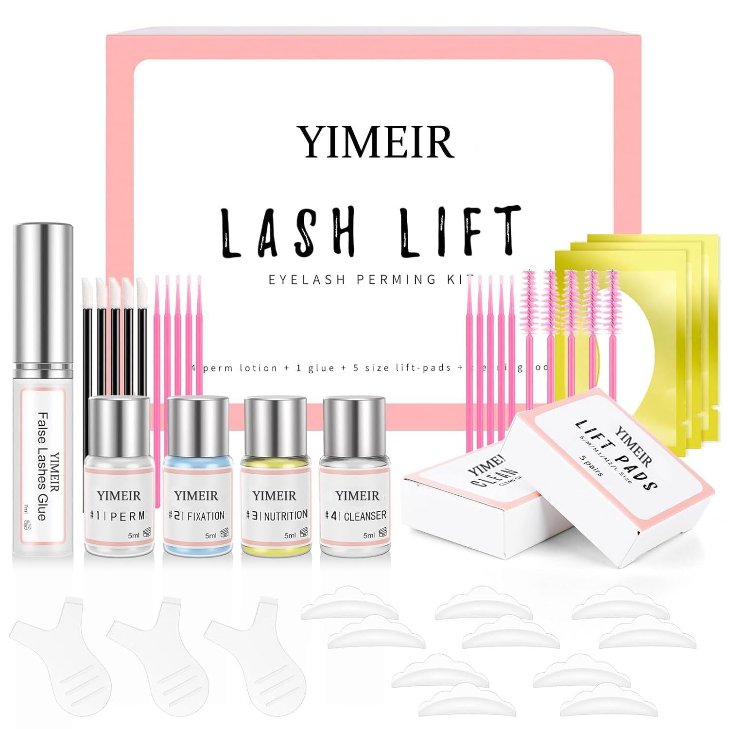 Lash Lift Kit Eyelash Perm Kit,Premium Home Lash Lifting Kit with Whole Tools,Lash Lifts,Lash Curling,Suitable for Salon(Upgraded Version)-GlimoraGlow