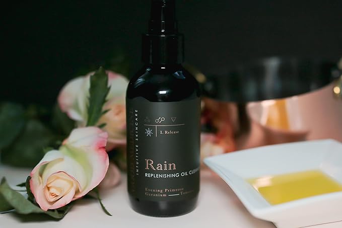 Rain Replenishing Oil Cleanser - Deeply Hydrating Oils - Wash, Clear, & Nourish your Face - Skincare for Women and Men (4 oz)-GlimoraGlow
