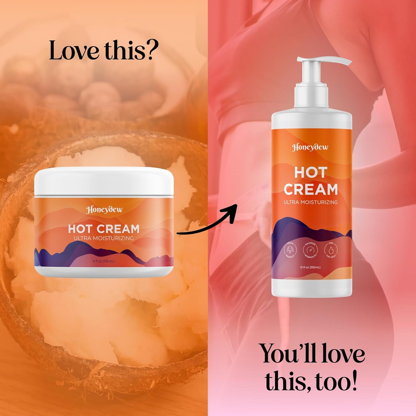 Hot Firming Lotion Sweat Enhancer - Skin Tightening Cream for Stomach Fat and Cellulite - Sweat Cream for Better Workout Results - Long Lasting Moisturizing Pre and Post Workout Massage Lotion-GlimoraGlow