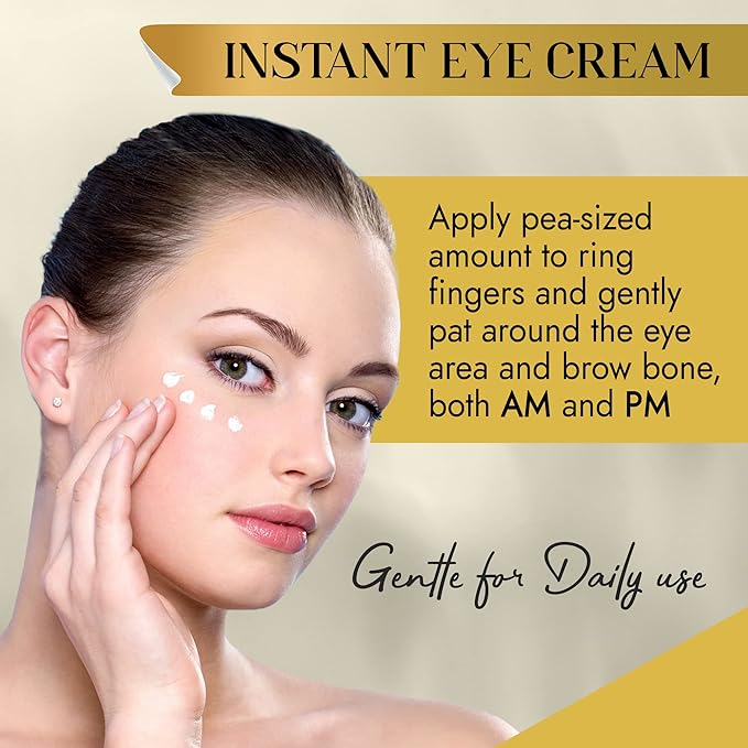 Imadini Natural Eye Wrinkle Cream, Remove Eye Bag Dark Circles, Reduce Puffiness & Eye Wrinkle, Ideal Eye Bag Cream For Both Men & Women– 8ml-GlimoraGlow