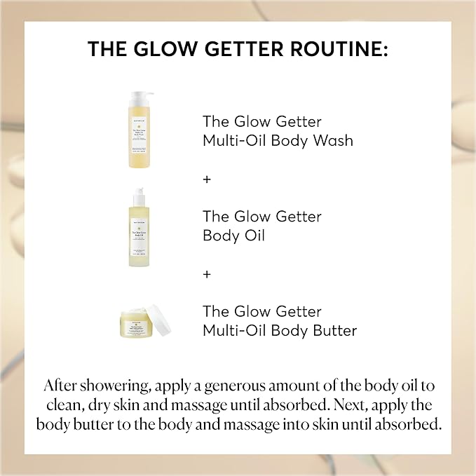 Naturium The Glow Getter Body Oil, Multi-Oil for Intense Nourishment, Hydrating & Moisturizing Formula, Vegan & Cruelty-Free, 3.4 oz-GlimoraGlow