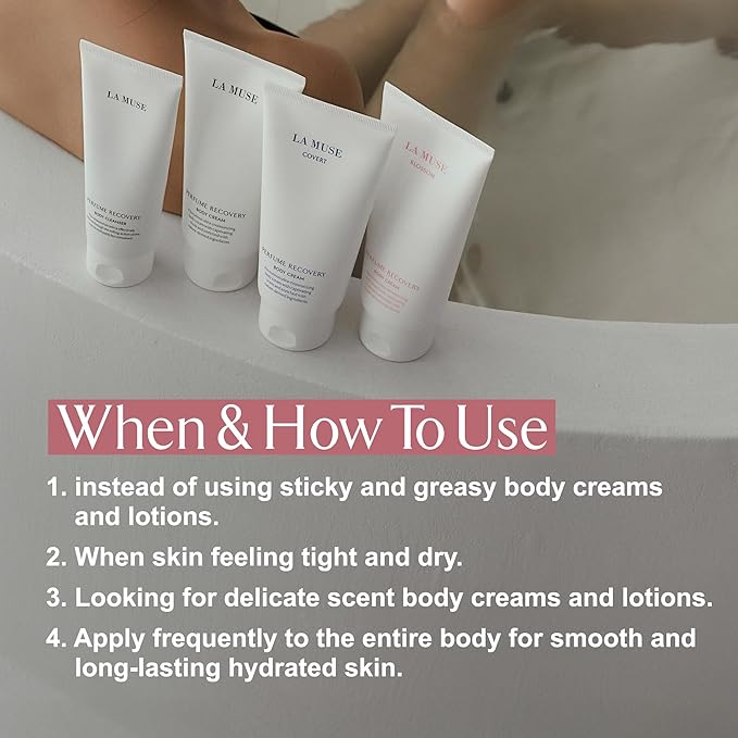 LA MUSE Perfume Body Lotion for Women(Spring Floral) | Body Cream for Women, Dry Skin with Shea Butter, Peptide | Softens & Comforts Sensitive Skin with Silky Smooth Finish, Non-Sticky | 10.14 fl oz-GlimoraGlow