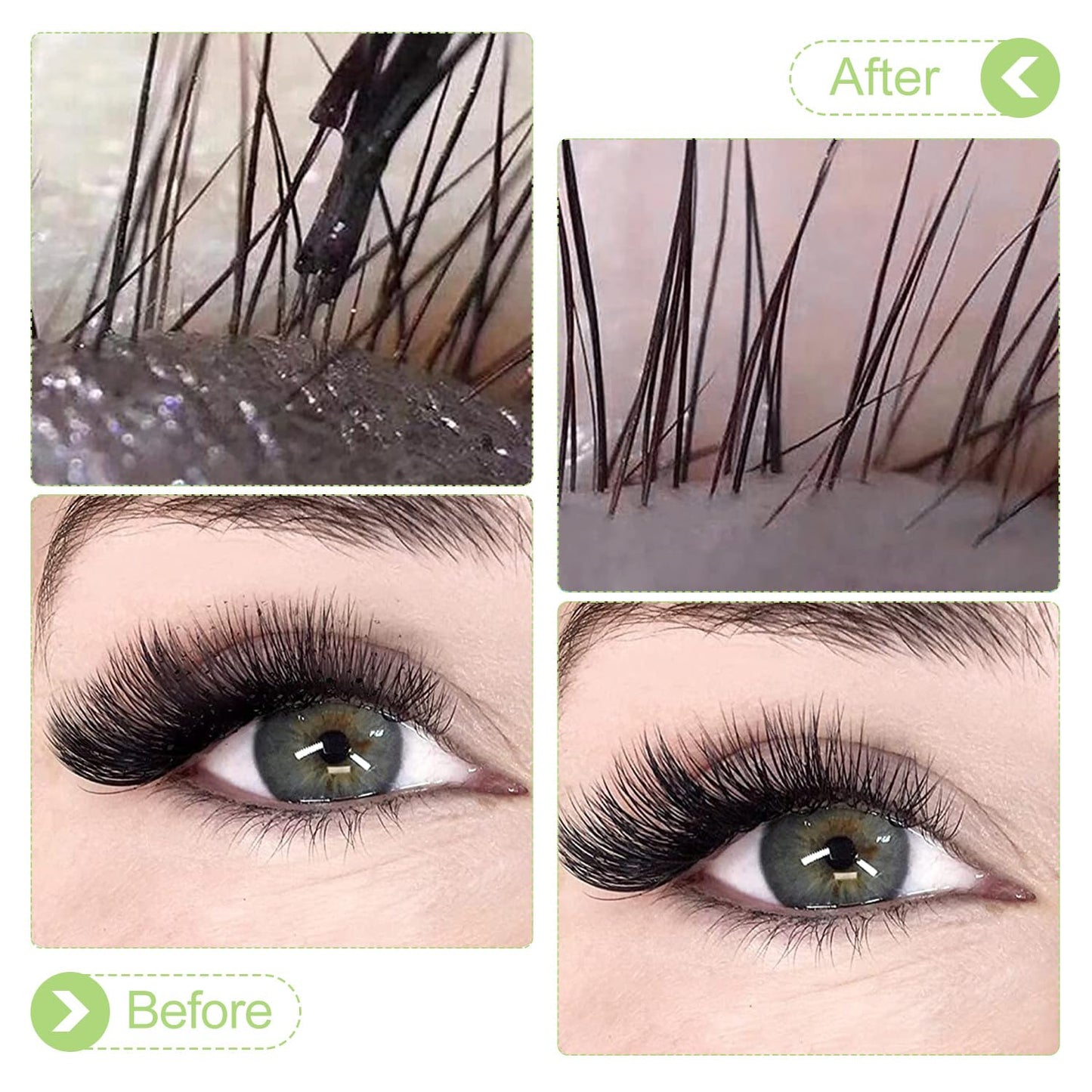 Eyelash Cleanser Concentrate Professional Lash Shampoo Foaming Cleanser DIY Paraben & Sulfate Free Non-lrritating Wash for Extensions Lashes with Salon Home Gardenia-GlimoraGlow