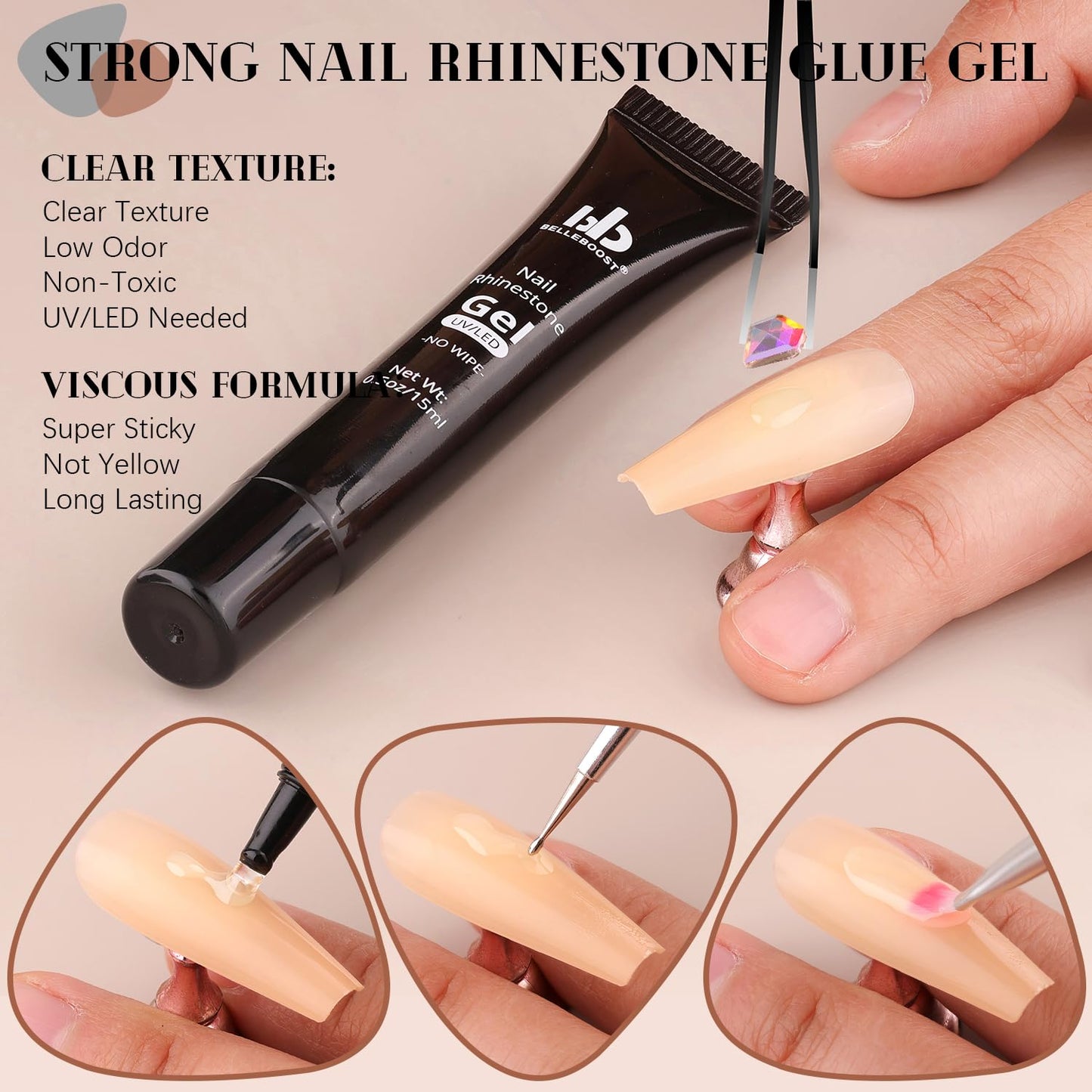 1680Pcs AB Glass Nail Rhinestones 180Pcs Multi Shapes Flatback Nail Gems + 1500Pcs 1.5-4mm Round Crystal with Rhinestones Glue Gel, Manicure Nail Charms Diamond Gemstones for Nail Art-GlimoraGlow