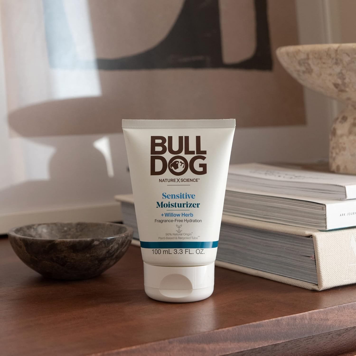 BULLDOG Mens Skincare and Grooming Face Moisturizer Fragrance Free, Sensitive, 3.3 Fluid Ounce-GlimoraGlow