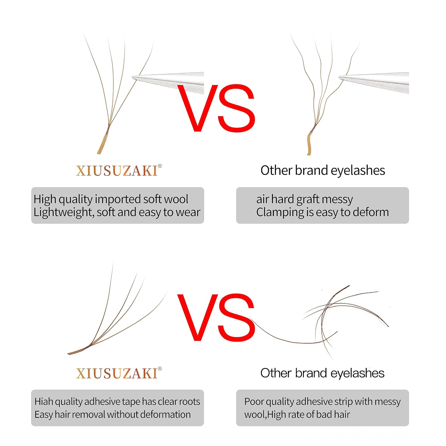 Lash Extensions Brown 4D W Eyelash Extensions W Shape 0.07mm Thickness C Curl 15mm Premade Fans Lashes Colored Lash Extension Volume Lashes Individual Lashes(W-Brown-4D-0.07-C,15mm)-GlimoraGlow