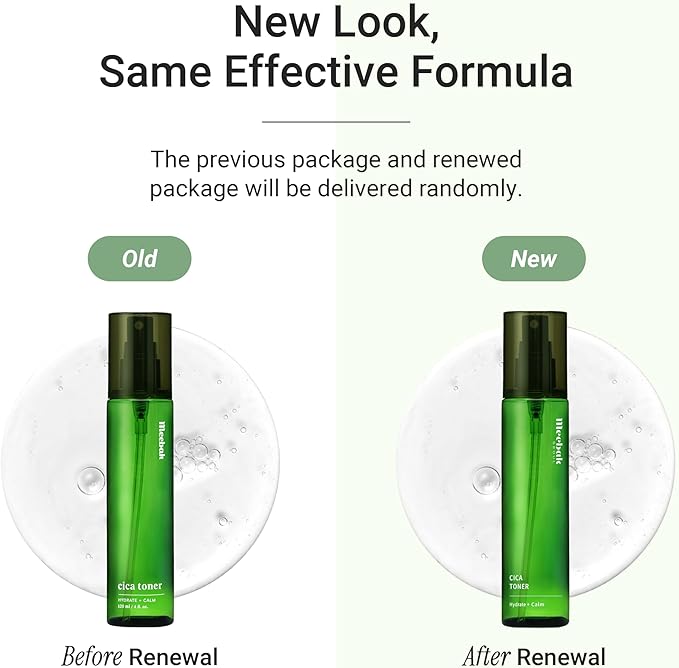 Meebak CICA Toner Spray | Korean Face Mist | Facial Spray with Centella Asiatica & Vitamin E | Soothing Face Toner for Sensitive, Oily, and Combination Skin | 4 fl oz-GlimoraGlow