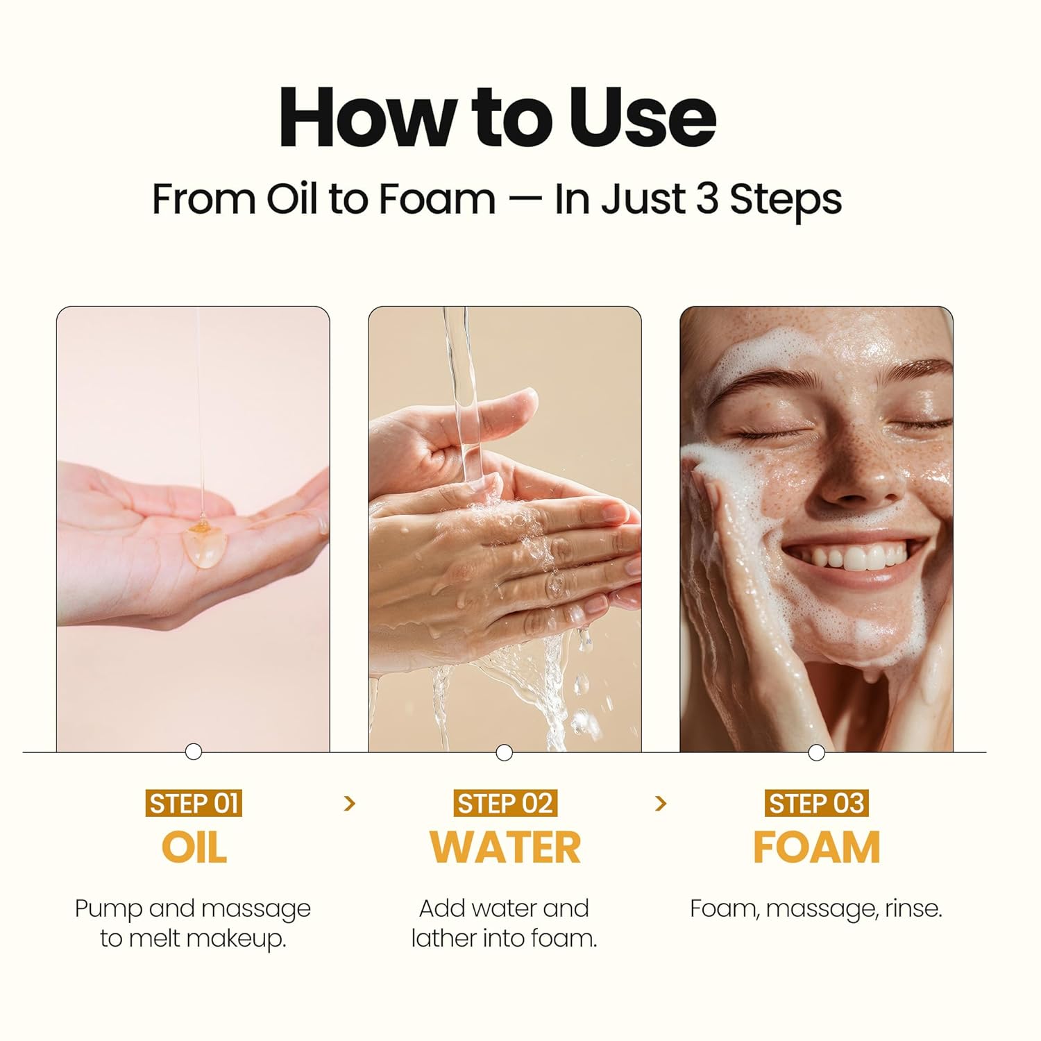 [K-Beauty] PuriteaToc Oil to Foam - All-in-One Korean Face Wash OilBased Foaming Facial Cleanser - Deeply Hydrating & Moisturizing Makeup Deep Cleansing Oil for Dull Skin (3.88 fl oz)-GlimoraGlow