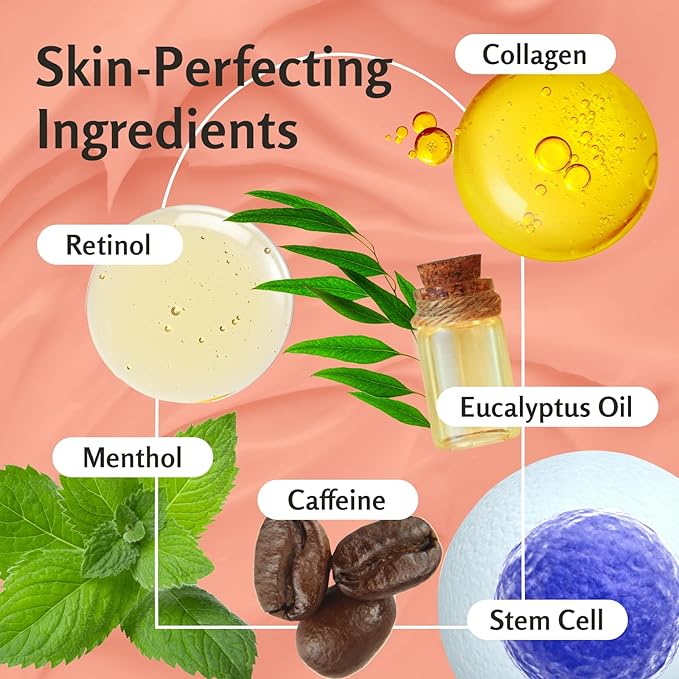 M3 Naturals Hot Cream for Belly Butt and Thighs Cellulite Cream for Thighs and Butt Fast Body Sweat Activator with Caffeine and Collagen - Invigorating Sweat Cream for Workouts and Body Sculpting-GlimoraGlow