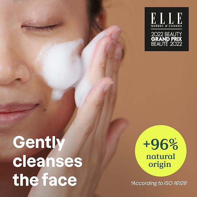 ATTITUDE Micellar Foaming Facial Cleanser, EWG Verified, Dermatologically Tested, Plant and Mineral-Based, Vegan, Coconut & Wildberries Scent, 5 Fl Oz-GlimoraGlow