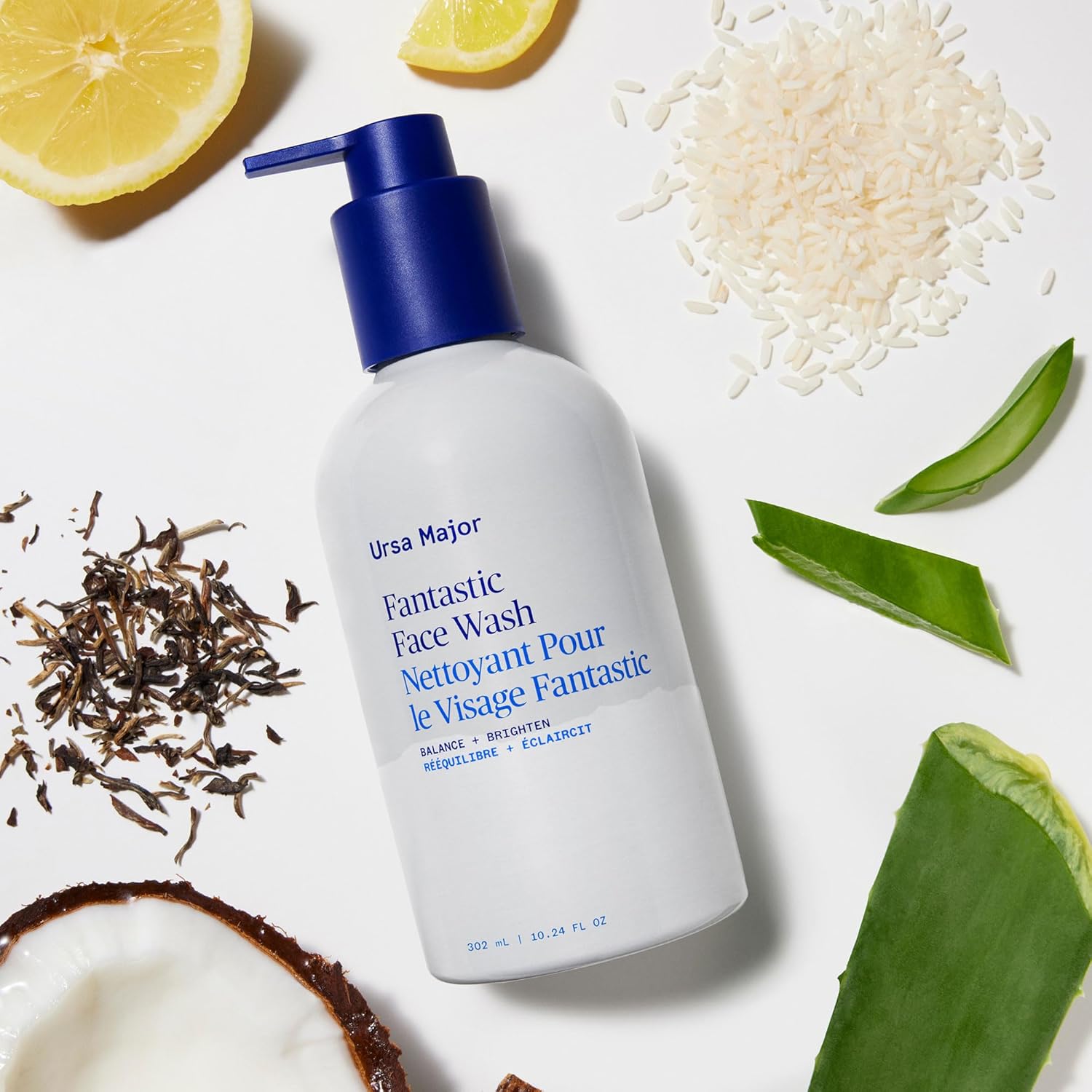 Ursa Major Fantastic Face Wash | Natural, Vegan & Cruelty Free | Daily Foaming Facial Cleanser for Men & Women | 10.24 oz-GlimoraGlow