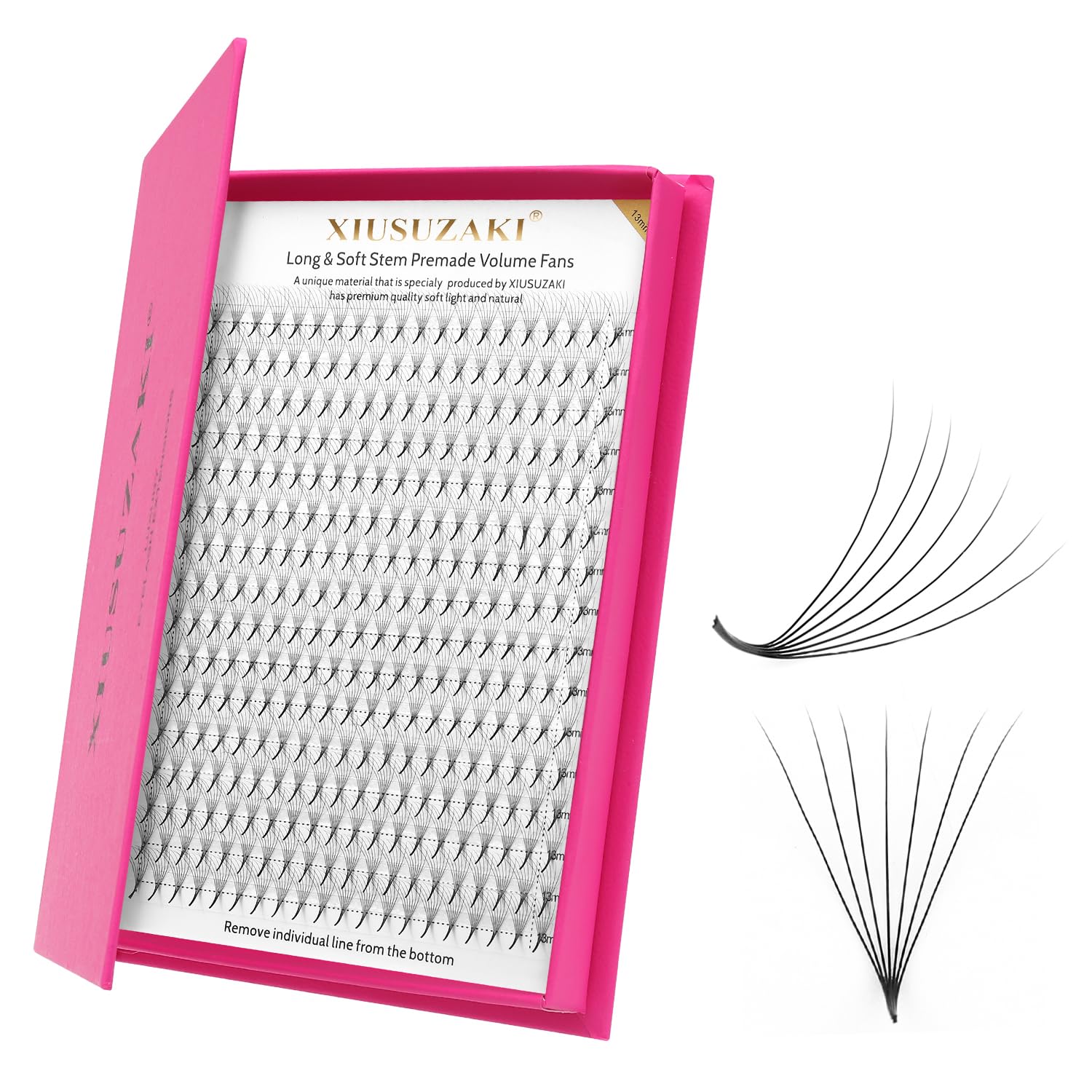 Premade Fans Eyelash Extensions 7D Volume Lash Extensions 0.07 Thickness Eyelash Extension C Curl Premade Lash Fans Mix 9-16mm Fluffy Soft Handmade Lash Fan Eyelashes(7D-0.07-C,9-16mm)-GlimoraGlow