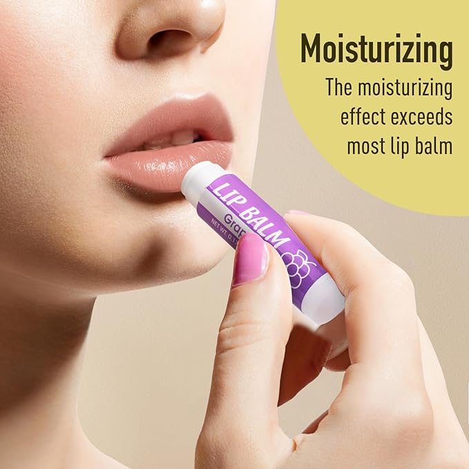 128 Pack Lip Balm, Natural Lip Balm Bulk with Vitamin E and Coconut Oil, Moisturizing Lip Balm for Dry Cracked Lips, Lip Balm for Stocking Stuffers - 8 Flavors-GlimoraGlow