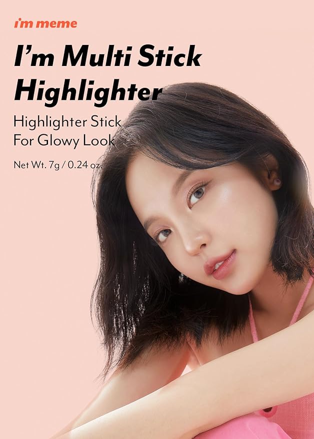 I'm Meme Highlighter Stick for Face - I'm Multi-stick | Daily Use, Buildable, Portable, Easy Blending Matte Finish, 001 Champagne Gold, 0.25 Oz-GlimoraGlow