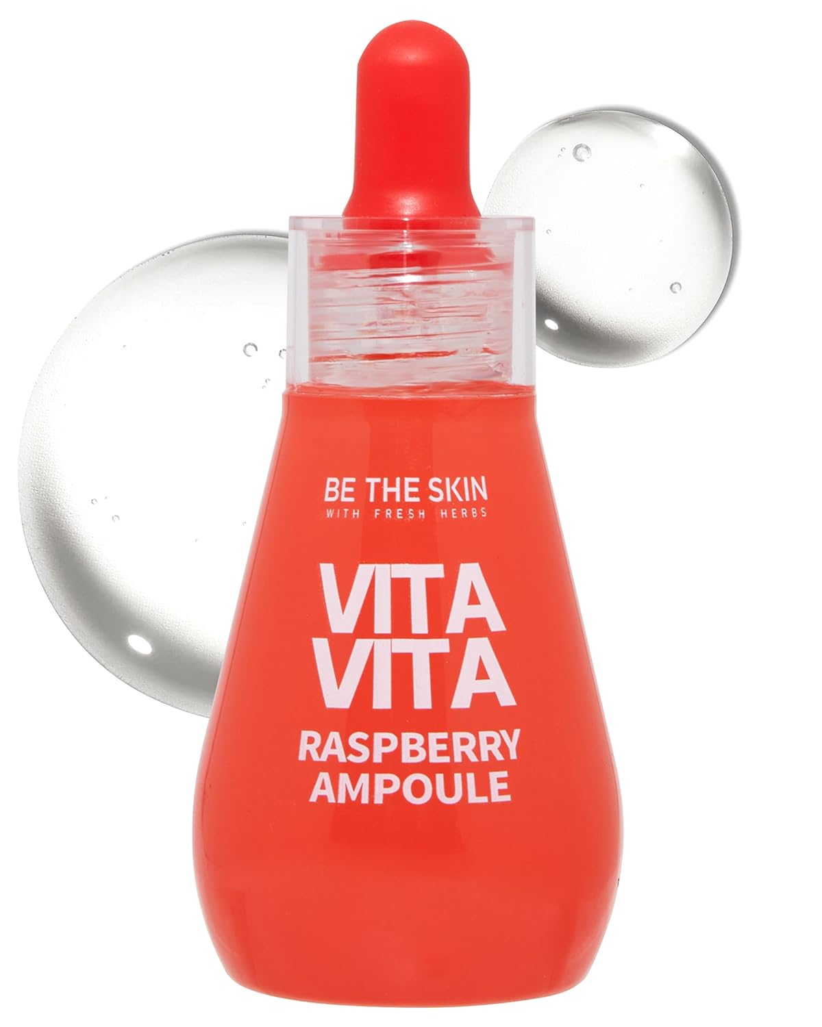 Vitavita Raspberry Ampoule - Radiance Boosting Face Serum for Even Skin Tone and Enhanced Elasticity with Niacinamide, Vitamin C, 11 Peptides, 1.01 fl.oz.-GlimoraGlow