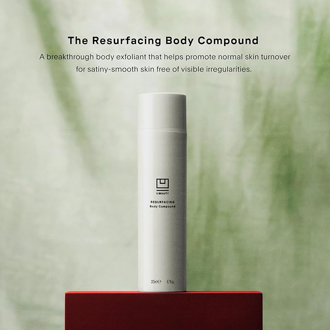 U Beauty Resurfacing Body Compound - Firming AHA & Retinol Serum, Phytic, Lactic & Glycolic Acids Tackle Keratosis Pilaris & Uneven Texture - Shea Butter & Papain for Hydrated Soothed Skin - 6.7 Fl Oz-GlimoraGlow