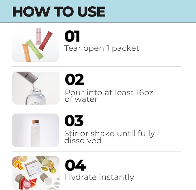 Instant Hydration Electrolytes Powder Packets - Variety Pack - Zero Sugar - Keto, Vegan, Gluten-Free, Non-GMO - Boost Recovery, Brain Function, Muscle & Tissue Health - 12 Sticks-GlimoraGlow