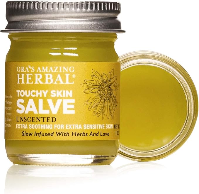 Ora's Amazing Herbal, Eczema Relief, Touchy Skin Salve, Ultra Healing Body Butter, Eczema Cream, Eczema Balm, Herbal Salve, Travel Size, 1oz each-GlimoraGlow
