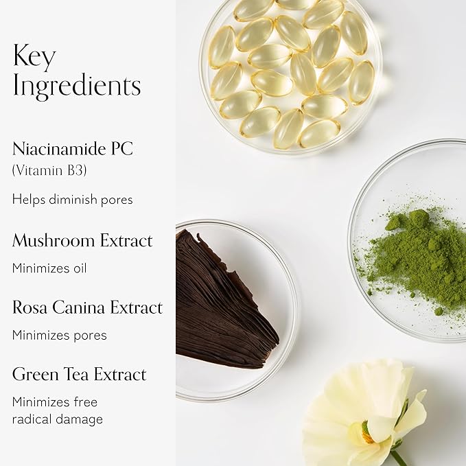 Bliss Niacinamide + Pore Vanish Complex Disappearing Act Serum – With Vitamin B3 + Green Tea - Reduces Pores & Dark Spots - Achieve Glass Skin - Clean, Cruelty-Free - 1 Fl Oz-GlimoraGlow