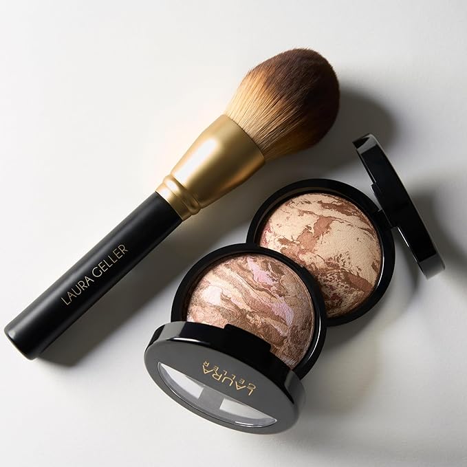 LAURA GELLER NEW YORK Classic Bronzer Brush | Fluffy Powder Brush, Contour & Define, Vegan Bristles-GlimoraGlow