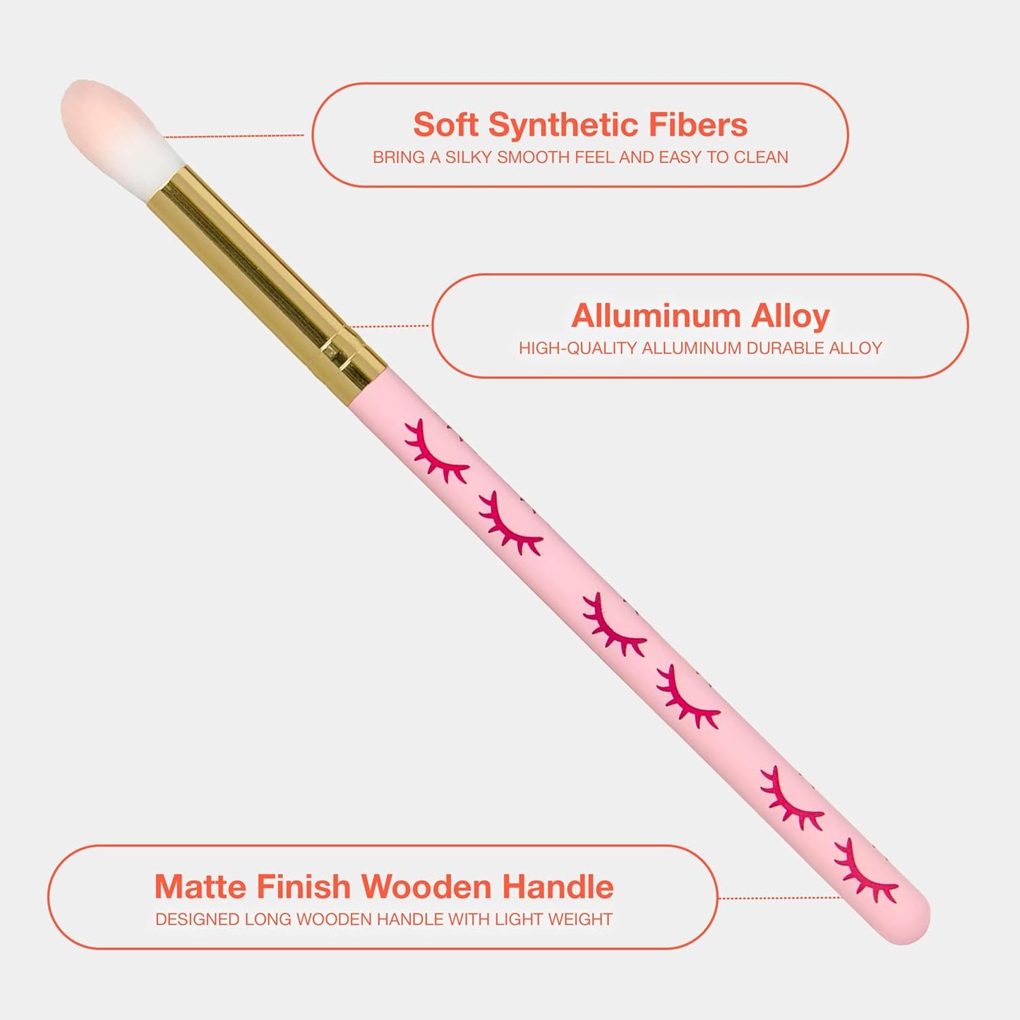 CURACORO Lash Shampoo Brushes Set, Eyelash Cleansing Brush For Cleansing Eyelash Extension, Soft and Comfortable Facial Makeup Remover Tools (Pink, Pack of 10)-GlimoraGlow