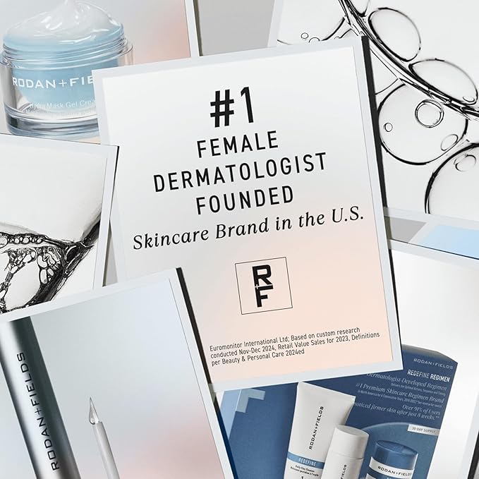 Rodan + Fields Redefine Regimen | Skincare Kit Includes Clay Cleanser, Toner, Triple Defense Cream, & Overnight Cream | Skin Care Gift Set for Women-GlimoraGlow