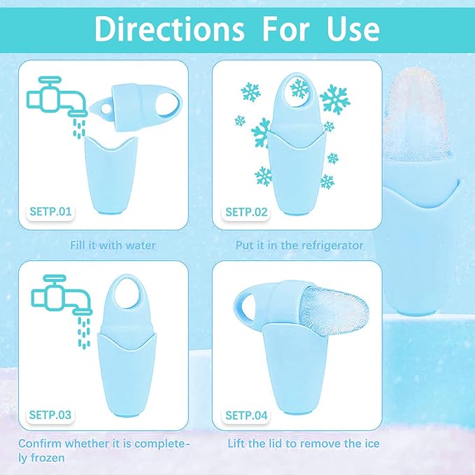 Ice Roller for Face and Eye, Ice face roller,Gua Sha Facial Tools, Facial ice roller, Skin Care Tools,Ice mold for face… (blue-eyes)-GlimoraGlow