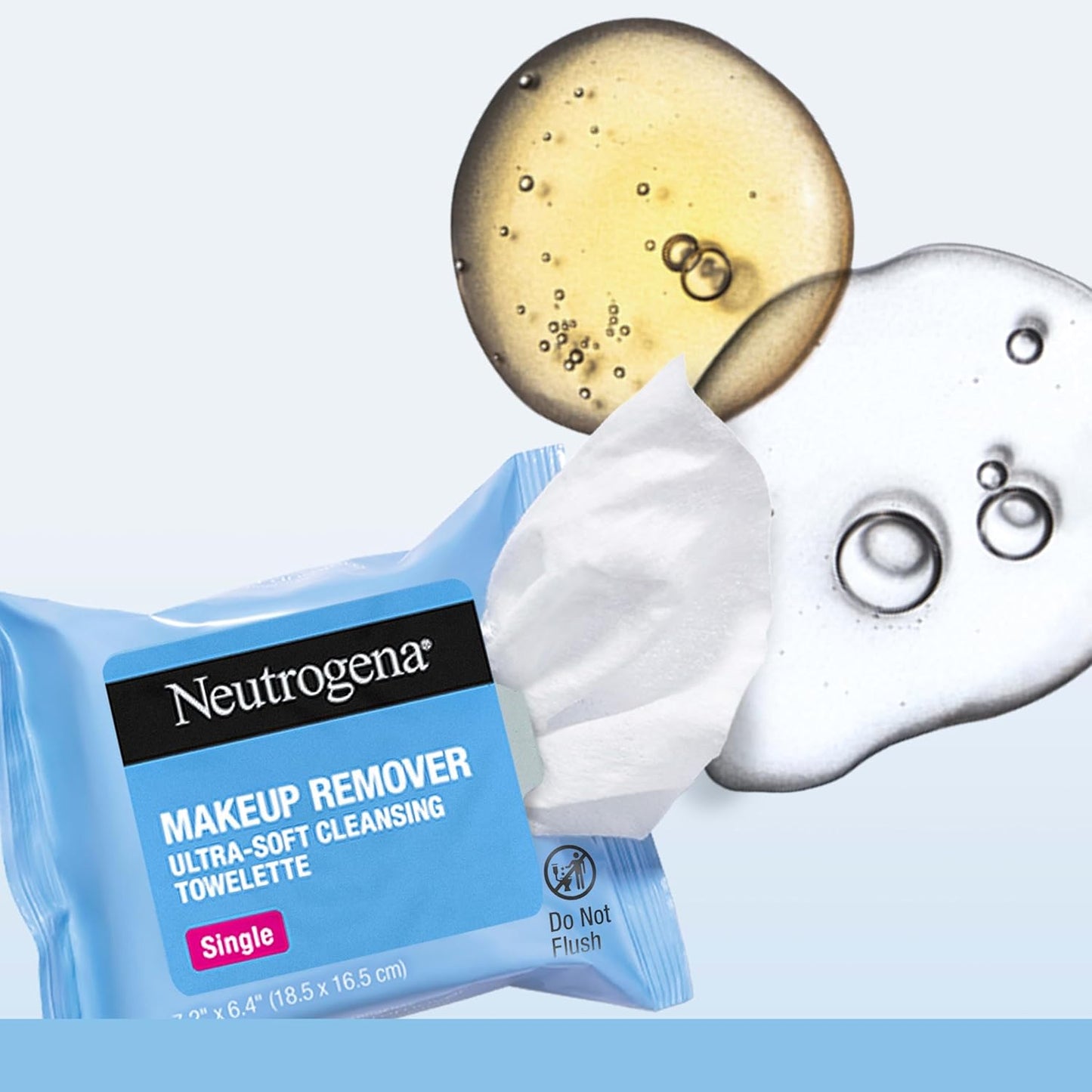 Neutrogena Makeup Remover Wipes Singles, Individually Wrapped, Daily Facial Cleanser Towelettes, Gently Removes Oil & Makeup, Alcohol-Free, 20 ct-GlimoraGlow