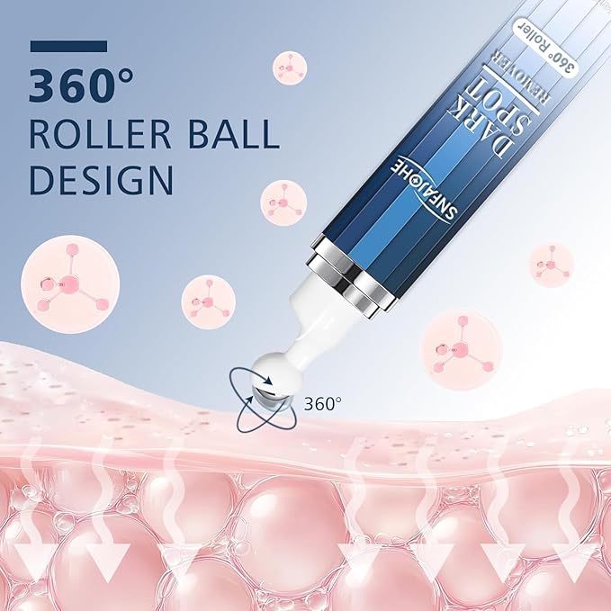 Dark Spot Remover for Face and Body - Dark Spot Advanced Corrector Serum for Melasma, Age Spots, Freckles & Sun Spots, with 360° Roller for All Skin Types-GlimoraGlow