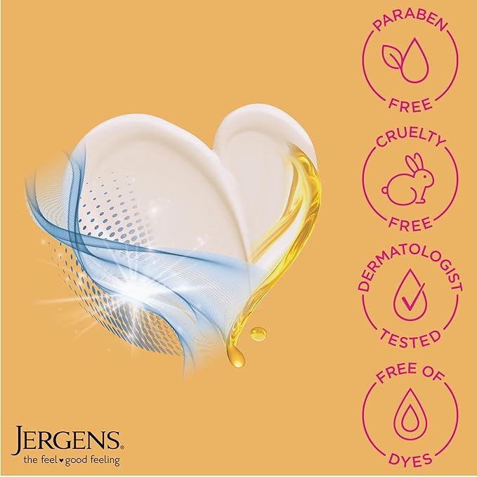 Jergens Skin Firming Body Lotion for Dry to Extra Dry Skin, Skin Tightening Cream with Collagen and Elastin, Hydralucence Blend Formula, 16.8 oz-GlimoraGlow